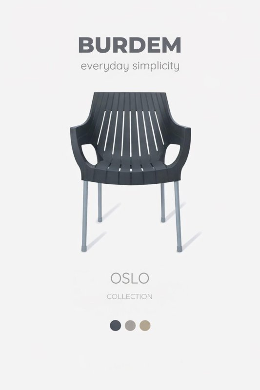 stolica OSLO METAL