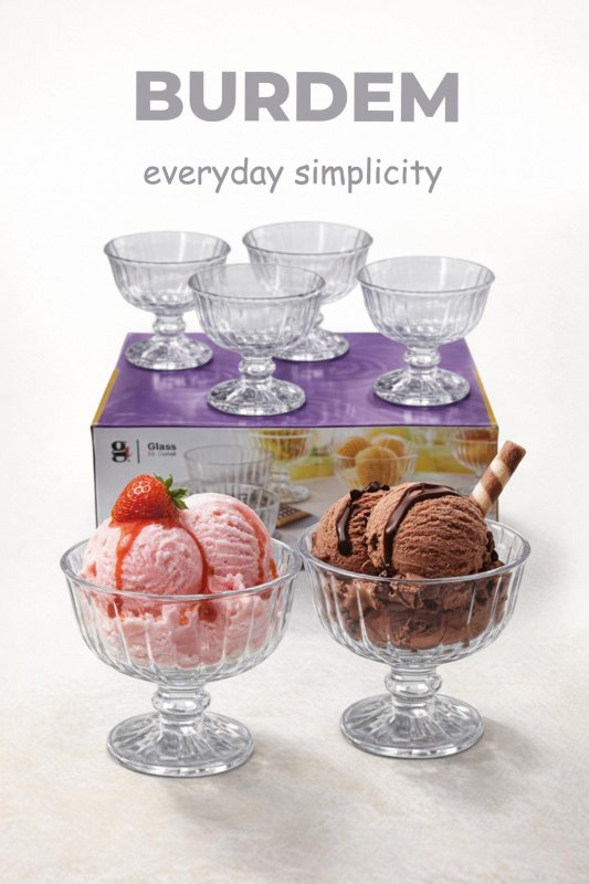 glas čaša JASMIN 1/6 ise cream